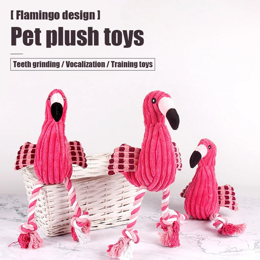 1PC Animal Shape Squeaky Toys Plush Dog Toy Cute Bite Resistant Corduroy Dog Toys for Small Large Dogs Puppy Pet Dog Accessories